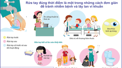 Những thời điểm cần rửa sạch đôi tay