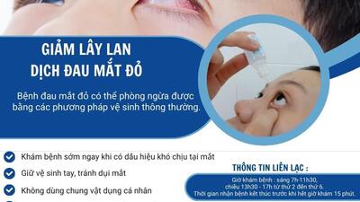 Phòng bệnh đâu mắt đỏ